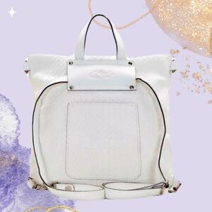 Patricia Nash Twisted Woven Collection Luzille Backpack Shoulder White